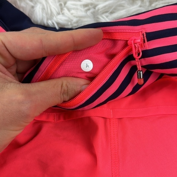 Lululemon Run Times Short *4-way Stretch 4" Electric Coral / Narrow Bold Stripe - Picture 6 of 6